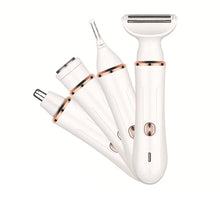 Load image into Gallery viewer, 4 In 1 Epilator Portable Women Private Shaver Electric Eyebrow Trimmer Razor Hair Remover Face Bikini Pubic Nose Hair Trimmer