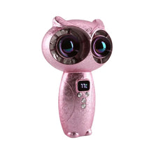 Load image into Gallery viewer, Turbo Mini Handheld Fan Strong Wind Quiet USB Rechargeable Fan Owl Shaped Lightweight Personal Cooling Fan for 3000mAh
