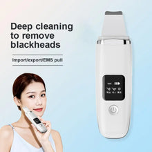 Load image into Gallery viewer, Ultrasonic Skin Scrubber Deep Face Cleaning Machine Peeling Shovel Facial Pore Cleaner Face Skin Scrubber Lift Machine