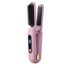 Load image into Gallery viewer, Hair Straightening Comb 2 In 1 Digital 3 Temperature Adjustable Hair Flat Iron For Women Female