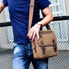 Load image into Gallery viewer, Casual Fashion Canvas Men&#39;s Bag Vintage Men&#39;s Canvas Shoulder Bag Fashion Men&#39;s Business Messenger Bag