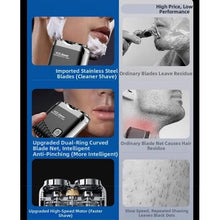 Load image into Gallery viewer, Double Head Mini Electric Shaver LCD Display Powerful Motor Men's Beard Trimmer Comfortable Grip Efficient Shaving
