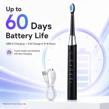 Load image into Gallery viewer, Electric Sonic Toothbrush Sensitive Gum Care Rechargeable Toothbrush 5 Modes Soft Brush Bristle 60 Days Life Long