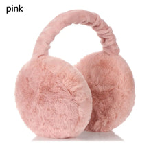 Load image into Gallery viewer, Fashion Autumn Winter Earmuffs Women Men Ear Warmer Plush Solid Color Adjustable Foldable Ear Muffs Earflap Earmuffs