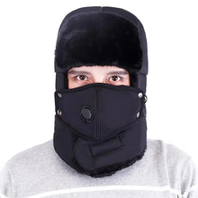 Load image into Gallery viewer, Fashion Trooper Hat Unisex Winter Trapper Cap Ear Flap Hat With Mouth Cover Fur Snow Caps Warm Flaps Ski Hat New Bomber Hats