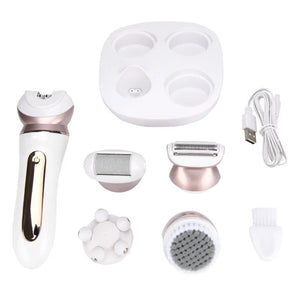 Electric Women Epilator Female Shaver Leg Body Hair Remover Lady Bikini Trimmer Facial Cleaning Massage