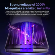 Load image into Gallery viewer, Portable Rechargeable Electric Bug Zapper Desk Fan Bladeless 8H Timer 20 Gears Mosquito Zapper 2 in 1 for Patio Backyard Bedroom