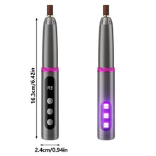 Load image into Gallery viewer, Low Noise Electric Nail Drill with UV Light Multiple Grinding Heads Cordless Nail File 3 Modes Adjustable Pen-Style