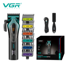 Load image into Gallery viewer, high-end customized electric hair clipper gradient metal shell electric push shear intelligent control hair trimmer