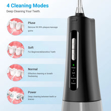 Load image into Gallery viewer, Teeth Water Pick Ultrasonic Cleanser 300ml Water Tank 4 Jet Tip Tooth Beauty Health Irrigator Dental Water Flosser for Teeth