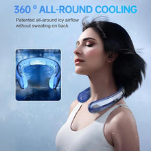 Load image into Gallery viewer, Wearable Neck Fan 5 Spd USB Charge Hands-Free Quiet Light Unisex Outdoor/Office 40% Off+FS 8h Batt Summer Fan