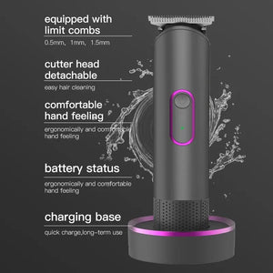 Electric Hair Clipper Base Rechargeable Electric Clipper Level 6 Waterproof Hair Clipper Hair Salon Clipper