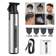 Load image into Gallery viewer, Beard Trimmer for Men Professional Hair Clippers Zero Gapped Hair Trimmer Cordless USB Rechargeable Easy To Hold and Use Clipper