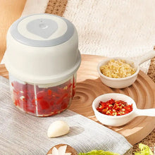 Load image into Gallery viewer, Mini Garlic Chopper Wireless Onion Food Prep Machine 250ml Rechargeable Mini Veggie Chopper Electric Vegetable Cutter For Garlic