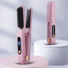 Load image into Gallery viewer, Hair Straightening Comb 2 In 1 Digital 3 Temperature Adjustable Hair Flat Iron For Women Female