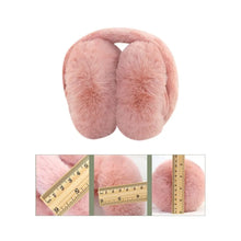 Load image into Gallery viewer, Soft Plush Ear Warmer Winter Warm Earmuffs Solid Color  Ear Cover Outdoor Cold Protection Ear-Muffs Folding Earflap Fashion