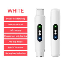 Load image into Gallery viewer, 2 in 1 Bikini Trimmer for Women Hair Removal Rechargeable Electric Razor Waterproof Dual Head Shaver Underarm Body Leg Face