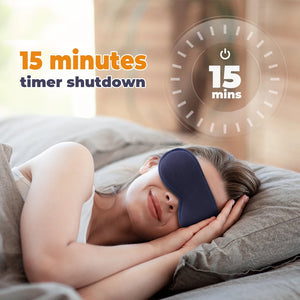 Electric 3D Eye Mask Hot Compress Massage Smart Timing Eye Massager Sleep Aids Shading Blindfold Relieve Fatigue