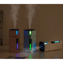 Load image into Gallery viewer, 300Ml Air Humidifier Cool Mist Aroma Diffuser with Color LED Light for Office Car Umidificador Mist Maker Fogger-White