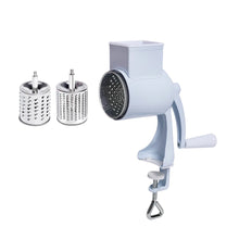 Load image into Gallery viewer, Rotary Grater Food Mills Nut Grinder With 2 Drum Blade for Cheese Grating and Nuts Grinding Vegetable Shredding Fruits Slicer