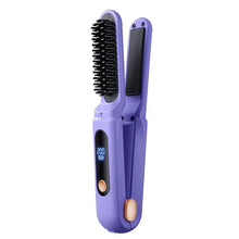 Load image into Gallery viewer, Hair Straightening Comb 2 In 1 Digital 3 Temperature Adjustable Hair Flat Iron For Women Female