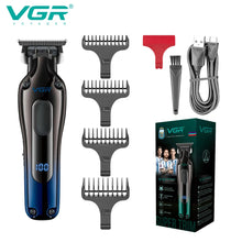 Load image into Gallery viewer, Men's Cordless Rechargeable Professional Hair Clipper Gradient Color Precision Carving Electric Push Clipper