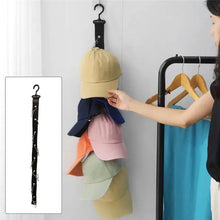 Load image into Gallery viewer, Portable Hat Hanging Decorations Household Bedroom Wardrobe Caps Storage Organizes Strap Behind Door Sundries Deposit Article