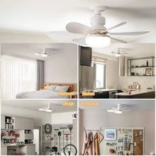 Load image into Gallery viewer, 30W Ceiling Fan Light E27 with Remote LED Dimming Function Suitable for Living Room Study and Home Use 85-265V