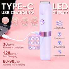 Load image into Gallery viewer, Dual-head 2-in-1 Electric Hair Remover Women's Private Area Trimmer Multi-functional Home Use Display Water-washable