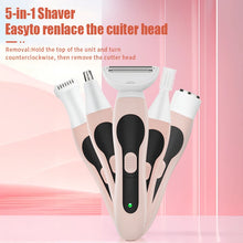 Load image into Gallery viewer, 5-in-1 Women's Multifunctional Electric Epilator Rechargeable Hair Removal Shaver Eyebrow Trimmer Nose Hair Trimmer