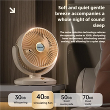 Load image into Gallery viewer, Portable 5-speed Electric Fan 90° USB Adjustable Cooling Fan Silent Adjustable Ultra Silent For Home, Desk and Office