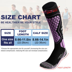 Wool Ski Sock for Men and Women Breathable Sports Socks Long Tube Snow Socks Anti-slip