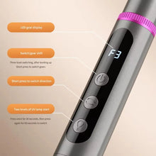 Load image into Gallery viewer, Low Noise Electric Nail Drill with UV Light Multiple Grinding Heads Cordless Nail File 3 Modes Adjustable Pen-Style