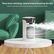 Load image into Gallery viewer, Portable Rechargeable Quiet Cool Air Fan with Humidifier Desktop Air Conditioner Water Ice Cooling Cooling Fan For Office Home