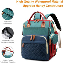 Load image into Gallery viewer, USB Mummy Bag Diaper Bag Baby Care Large Capacity Mom Backpack Mummy Maternity Wet Bag Waterproof Baby Pregnant Bag Nappy Bag