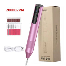 Load image into Gallery viewer, Cordless Electric Nail Drill Machine for Acrylic Nails Gel Polish Remove Manicure Pedicure Nail File Tools Salon Nail Equipment
