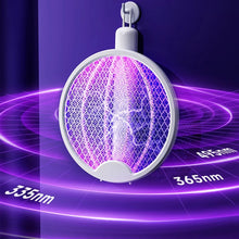 Load image into Gallery viewer, Foldable Electric Mosquito Killer Swatter USB Rechargeable Electric Household Mosquito Killer Anti Mosquito Trap With UV Light
