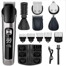 Load image into Gallery viewer, All In 1 Hair Trimmer For Men Beard Grooming Kit Electric Shaver Body Groomer Hair Clipper Facial Nose Ear Trimmer Washable