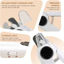 Load image into Gallery viewer, 2-in-1 Dog Cat Nail Grinder Ultra Quiet with Splash Guard Dog Cat Nail Trimmer LED Light Electric Pet Nail Clipper