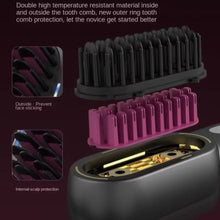 Load image into Gallery viewer, New Wireless Hair Straightener Shrink Design Type-C Straight Hair Comb 4 Temp Settings LCD Display Straightening Comb