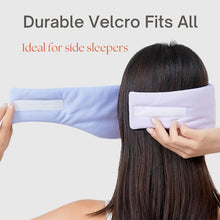 Load image into Gallery viewer, Adjustable Silk Sleep Mask for Total Blackout Unisex Full Size Large Blindfold for All Night Sleep Travel and Nap