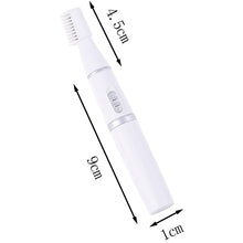 Load image into Gallery viewer, 2-in-1 Facial Hair Trimmer Nose Ear Hair Shaver Trimmer Eyebrow Scraper Safe Face Care Razor Cleaner for Men Women