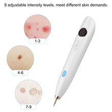 Load image into Gallery viewer, Beauty Equipment Skin Tag Remover Equipment Electric Freckle Removal Pen Home USB Charging/LCD Screen with 6 Needles Skin Care