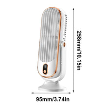 Load image into Gallery viewer, Air Cooling Fan USB Rechargeable 1800mAh Tower Table Fan 5 Speeds Refrigeration Air Conditioning Fan Brushless Motor LED Display