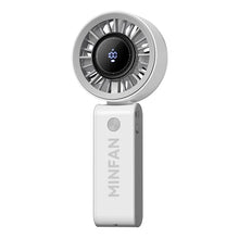 Load image into Gallery viewer, Portable Fan Summer Cool Small Fan USB Rechargeable Hanging Neck Digital Display Electric Folding High Speed Fan