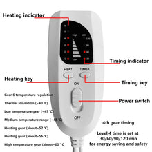 Load image into Gallery viewer, Household Electric Heating Blanket Timeable Adjustable Temperature For Heating Feet In Winter Foot Warmer