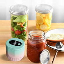 Load image into Gallery viewer, Electric Mason Jar Vacuum Sealer Kit Cordless Automatic Jar Sealer Kit with Mason Jar Lids  for Food Storage and Fermentation
