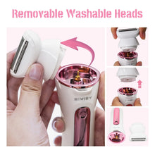 Load image into Gallery viewer, 5 in 1 Hair Removal Epilator Electric Shaver for Women Rechargeable Body Massager Razor Bikini Beard Trimmer Foot Grinder