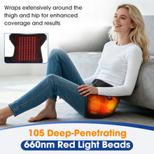Load image into Gallery viewer, USB Electric Hot Hip Vibration Massager 3 Level Heating Hip Support Wrap Infrared 660nm LED Beads,Thigh Hip Groin Protect Belt