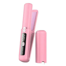 Load image into Gallery viewer, USB Rechargeable Cordless Hair Straightener And Curler 2 In 1, 4500Mah Battery, 10S Fast Heating